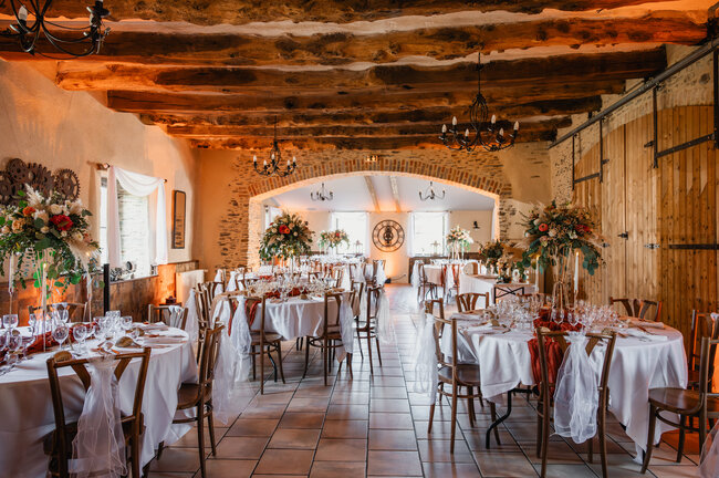 Salle de réception Mariages @Lise Beaufils Photographie